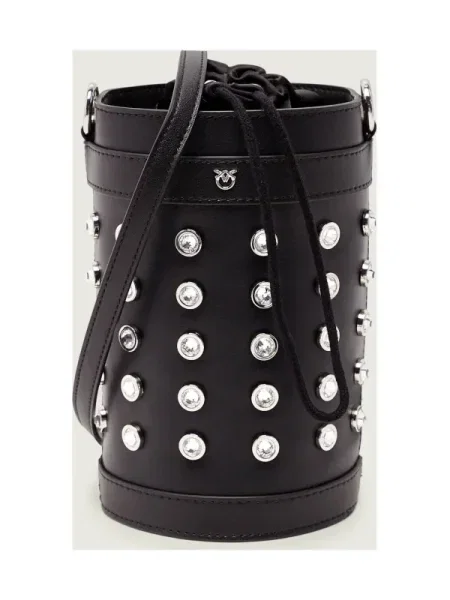 PINKO Geantă Mini Bucket AI PLTT negru