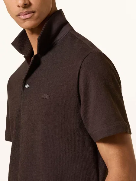 Koszulka polo Lacoste brązowa