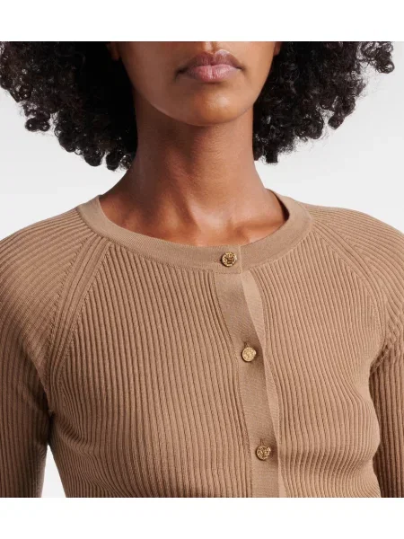 Decupat cardigan 's Max Mara de lână maro