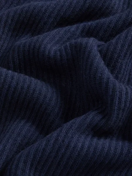 Pulover Woolrich de jumătate de fermoar albastru
