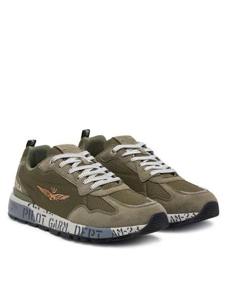 Sneakersy Aeronautica Militare zelená