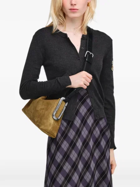 Geantă Marc Jacobs din piele de căprioară