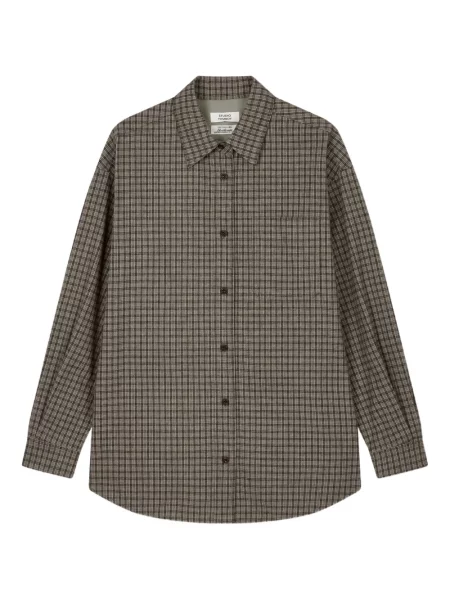 Cămașă Studio Tomboy în carouri maro