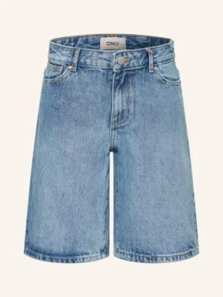Only Džínové Šortky light blue denim modré