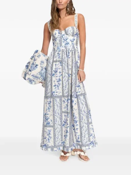 Rochie Agua Bendita cu model floral cu imagine