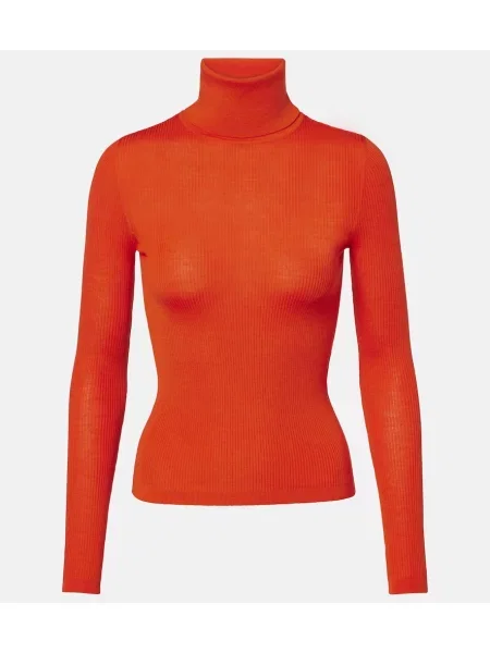 Pulover Saint Laurent de lână portocaliu