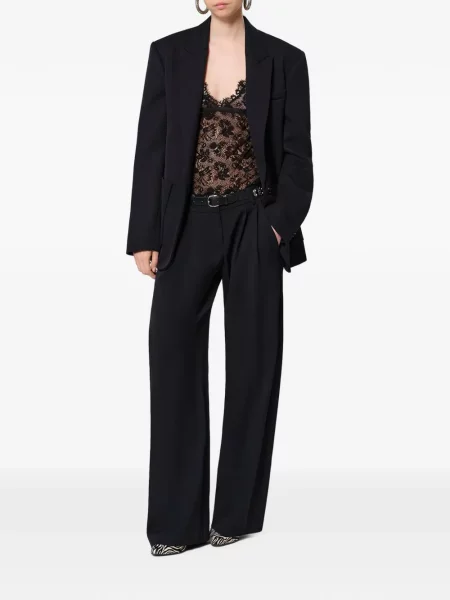 Pantaloni Isabel Marant de lână negru