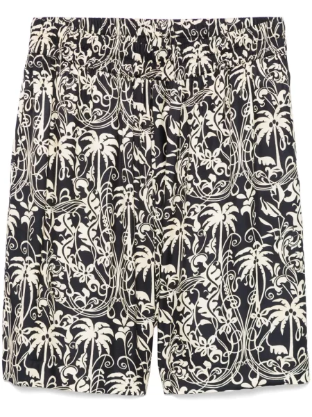 Bermudy Laneus z nadrukiem czarne