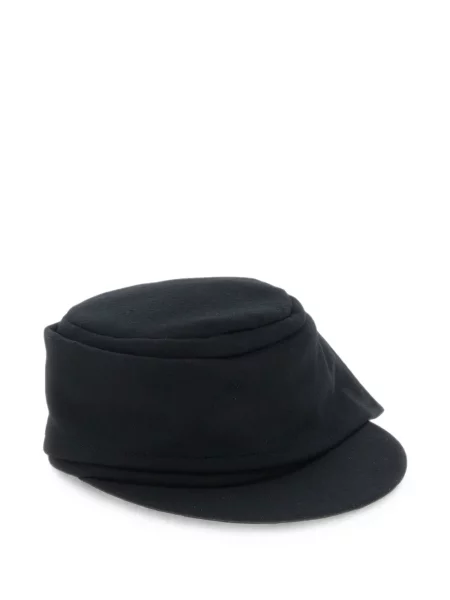 Асиметрична шапка Yohji Yamamoto без ток черно