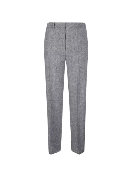 Pantaloni Maison Margiela cu model herringbone gri