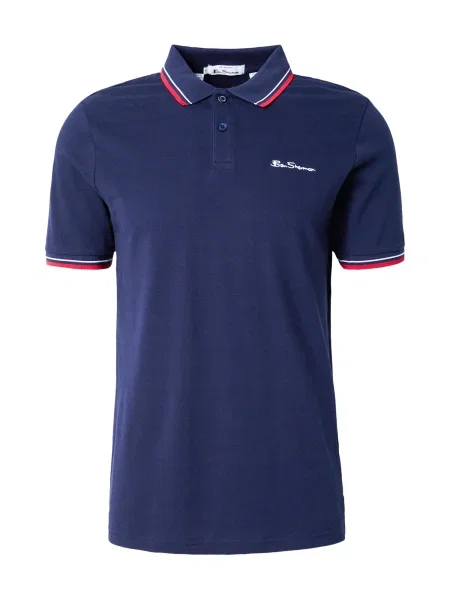 Ben Sherman Tricou albastru marin / roČ™u alb