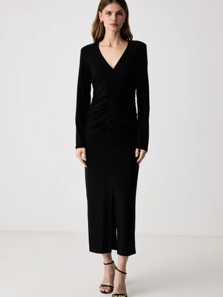 Joseph Ribkoff rochie drapată negru