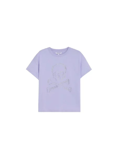 Scalpers Tricou lila / argintiu