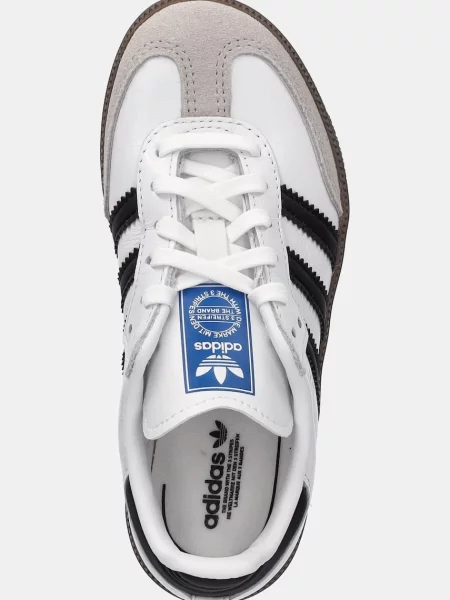 Adidas Originals Кожени маратонки SAMBA OG бяло