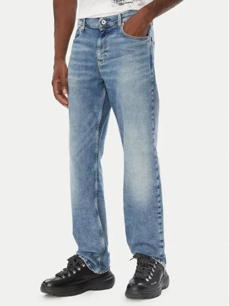 Karl Lagerfeld Jeans Blugi Straight Leg albastru