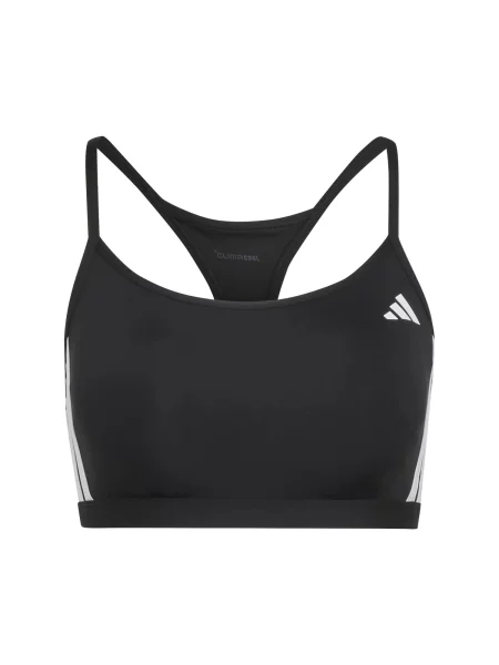 ADIDAS PERFORMANCE Sutien sport OPTIME ESSENTIALS negru alb