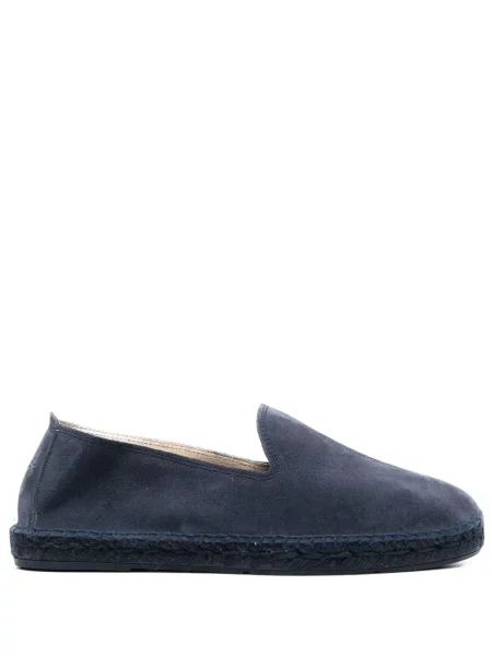 Espadrile Manebi din piele de căprioară slip-on albastru