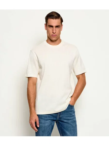 BOSS BLACK Tricou C-Taut | mercerizat negru
