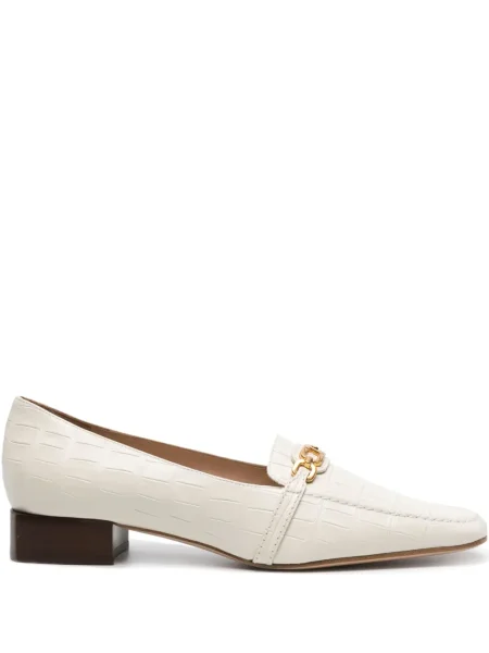 Pantofi loafer Tom Ford din piele alb
