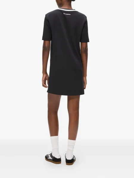 Rochie tip cămașă Karl Lagerfeld de costum negru