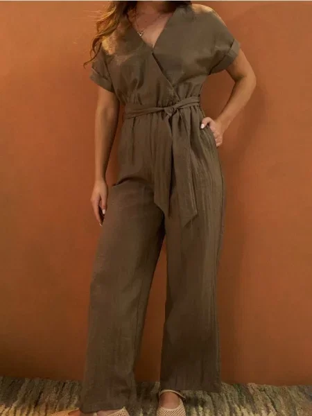 Комбінезон з довгими штанинами темно-зелений зелений