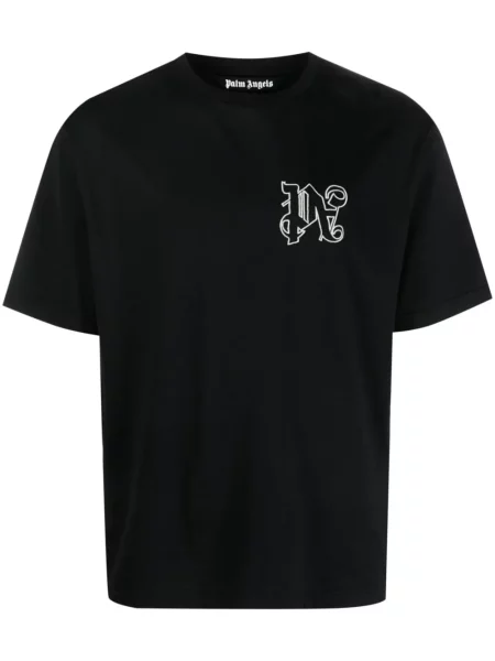 Tricou Palm Angels cu imagine negru