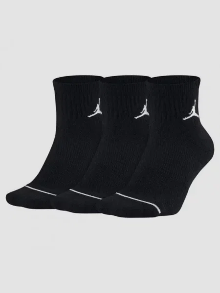 Jordan  Umpman Quarter Dri-Fit Набір шкарпеток Унісекс Нейлон/бавовна чорний