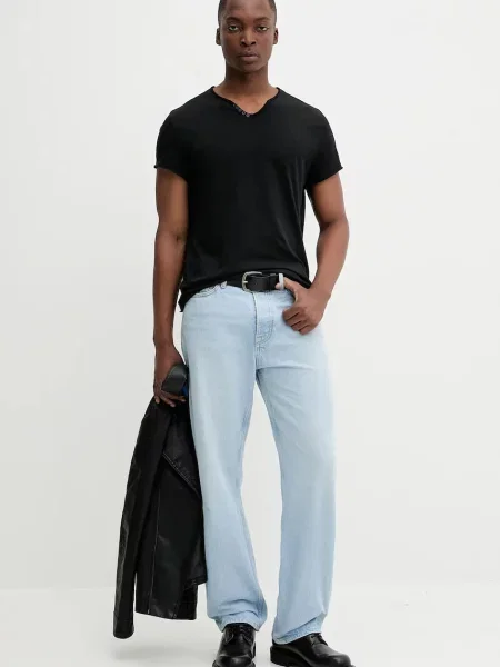ZADIG&VOLTAIRE t-shirt gładki czarny