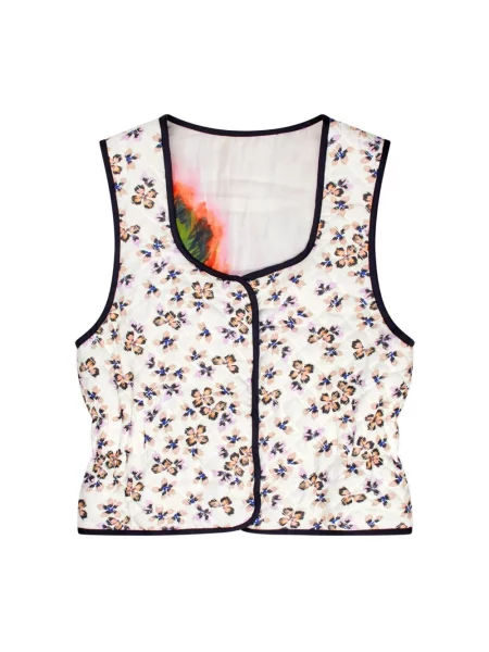 Kamizelka Munthe z nadrukiem dwustronna beżowa