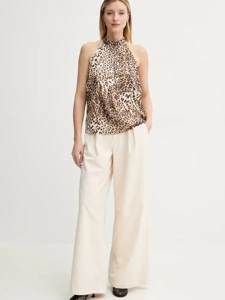 Блузка Gestuz візерунок бежевий