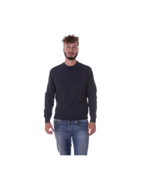 Bluza z kapturem Armani Jeans z kapturem niebieska
