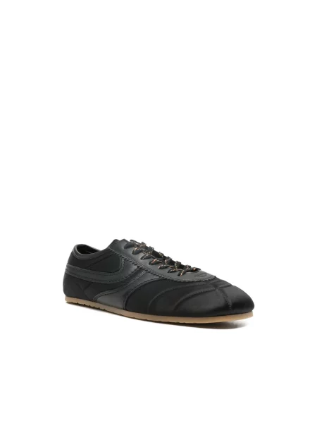 Satynowe sneakersy Dries Van Noten czarne