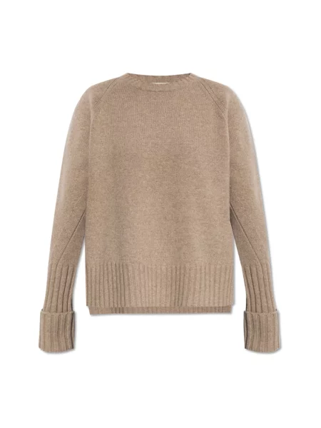 Sweter Tory Burch wełniany beżowy