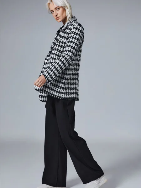 Sacou Tissu negru alb