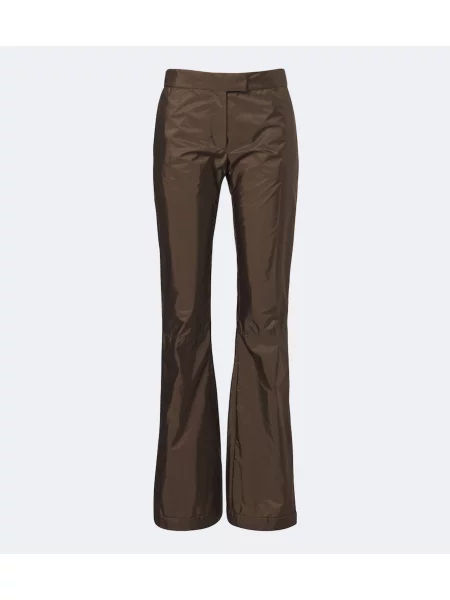 Pantaloni Miu Miu evazate maro