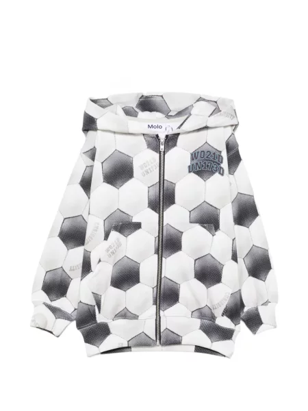 Bluza z kapturem dziecięca Molo biała