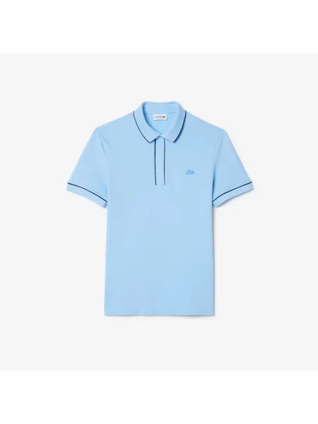 Lacoste Koszulka Polo Z Bawełny Smart Paris Stretch czarna