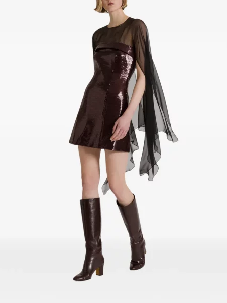 Rochie mini Alberta Ferretti cu paiete negru