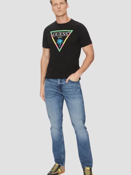 Прямі джинси GUESS синій