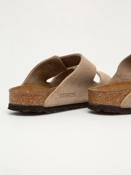 Birkenstock Semišové pantofle Arizona béžové
