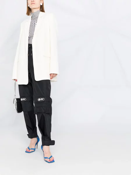Futó nadrág Off-white autogrammal fehér