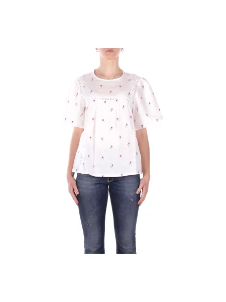Lniana bluzka Weekend Max Mara biała