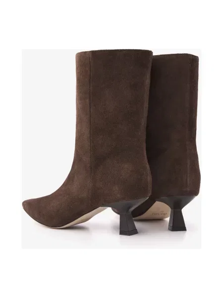Buty do kostki Via Vai skórzane brązowe