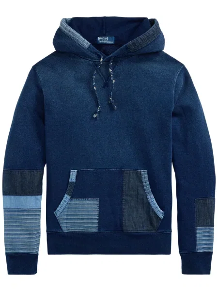 Slip de baie Polo Ralph Lauren cu broderie din piele de căprioară în carouri albastru