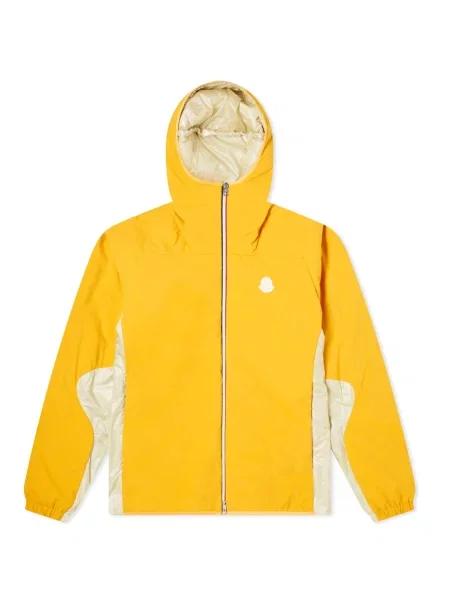 Kurtka z kapturem Moncler z kapturem pomarańczowa