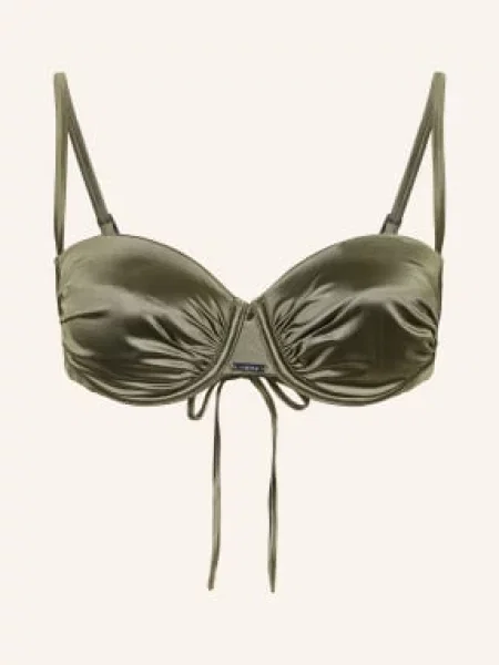 Calvin Klein Biustonosz Bikini Z Fiszbinami Ck Shine gruen