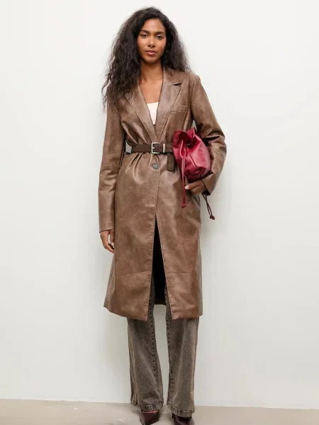 Answear.LAB płaszcz brązowy