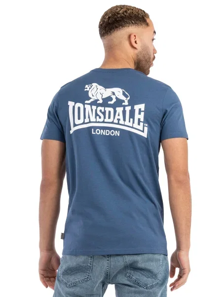 LONSDALE Tricou WHITENESS bleumarin alb