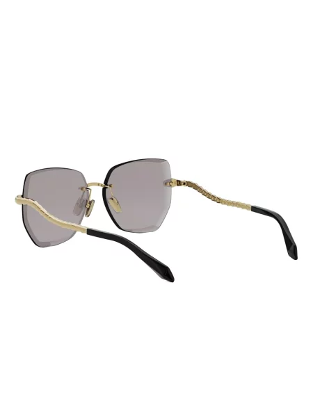 Ochelari de soare Bvlgari cu imprimeu geometric negru