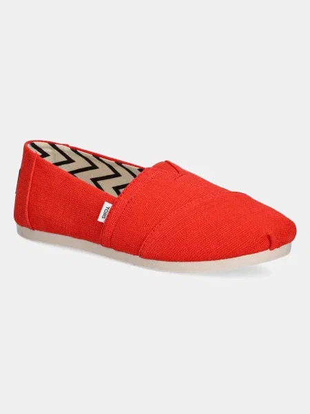 Espadrile Toms HERITAGE CANVAS rdeča